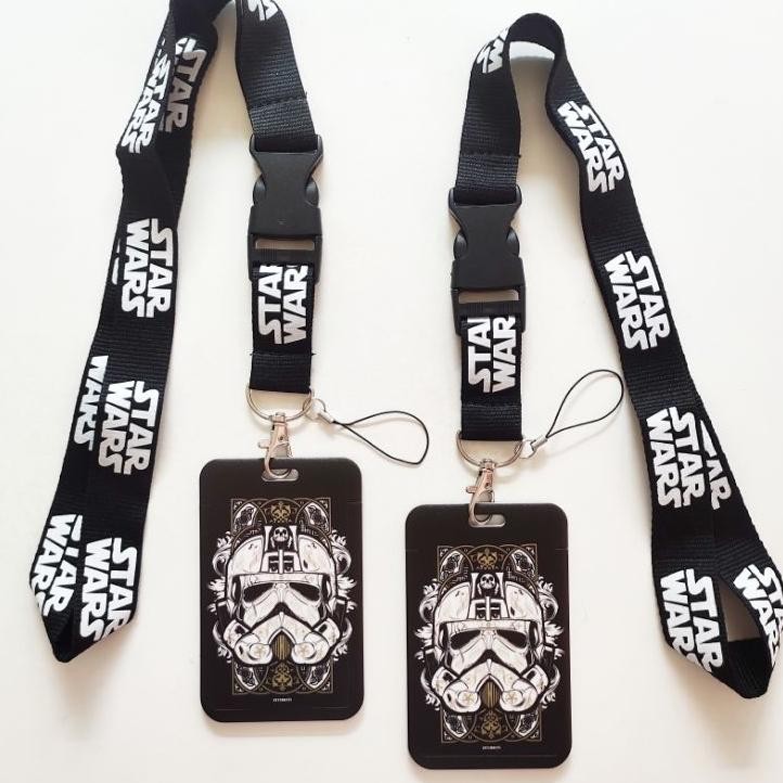 

Id Card Holder Name Tag Lanyard Kalung Wadah Kartu Star Wars Stormtrooper