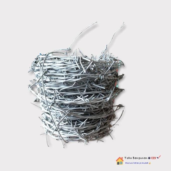 Produk Baru Kawat Duri Galvanis 1 Roll - Kawat Pagar Duri Pengaman Tembok