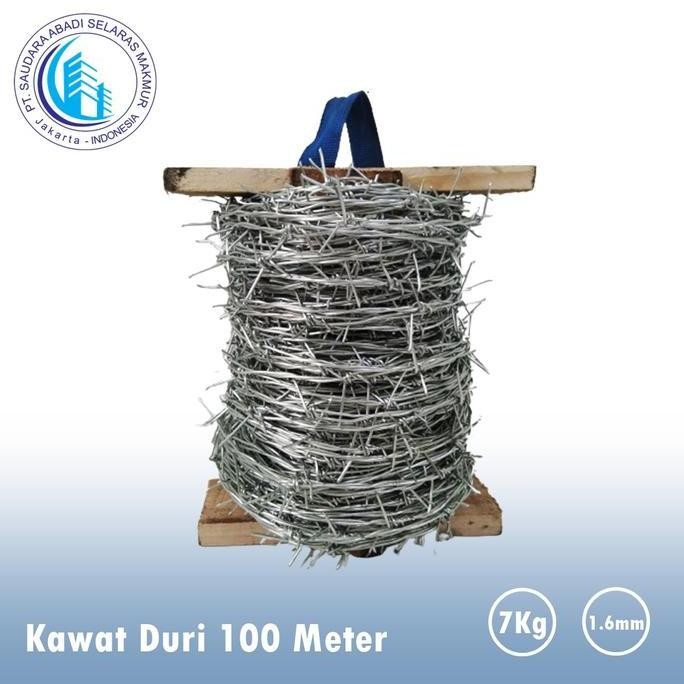 Produk Baru Kawat Duri Galvanis 100 Meter - Kawat Pagar Pengaman Tahan Karat