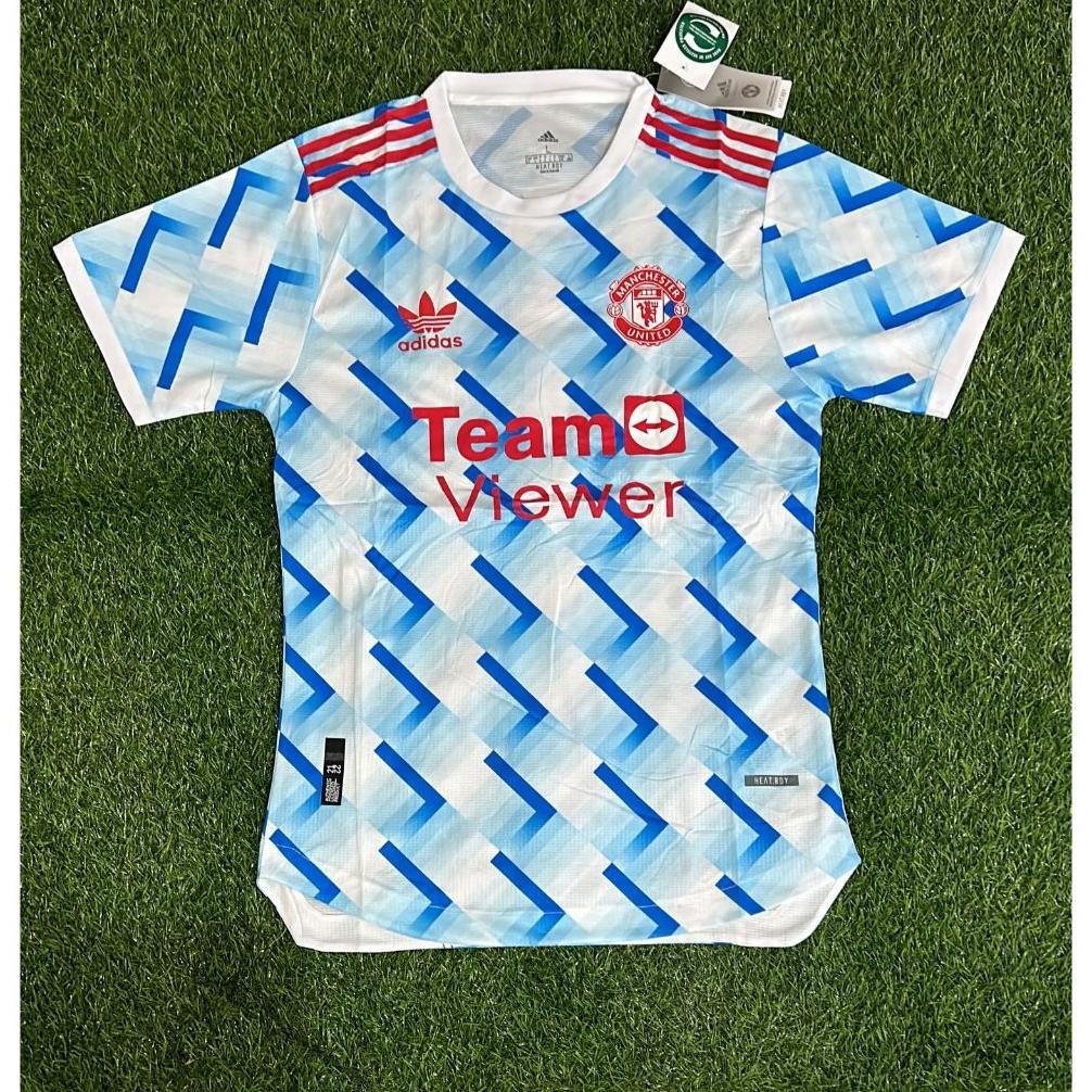 ''Terlaris" Jersey Player Issue M,,U Biru Langit Grade Ori Murah