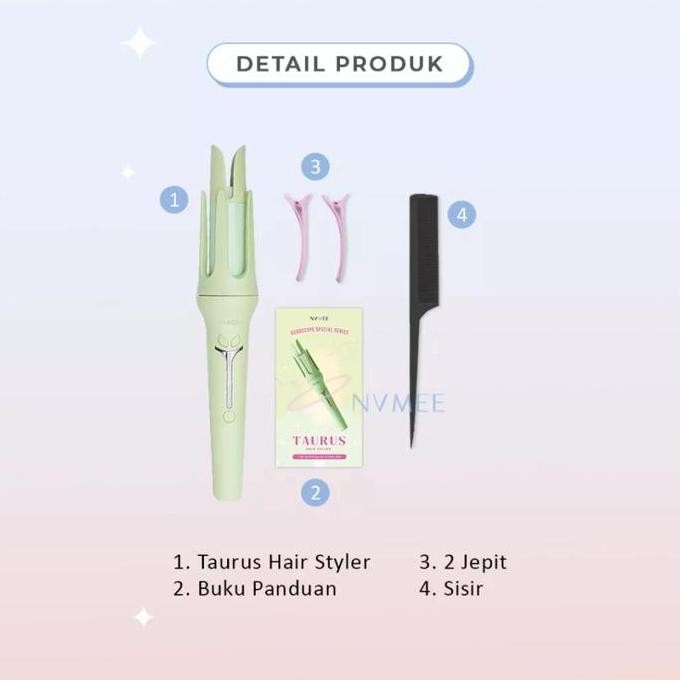 Nvmee Catokan Keriting Otomatis Taurus Hair Styler