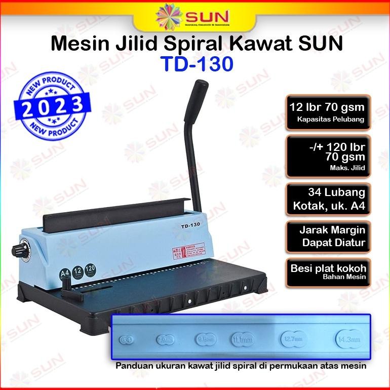 

Mesin Jilid Spiral Kawat A4 TD-13 / TD-130 / TD-118R