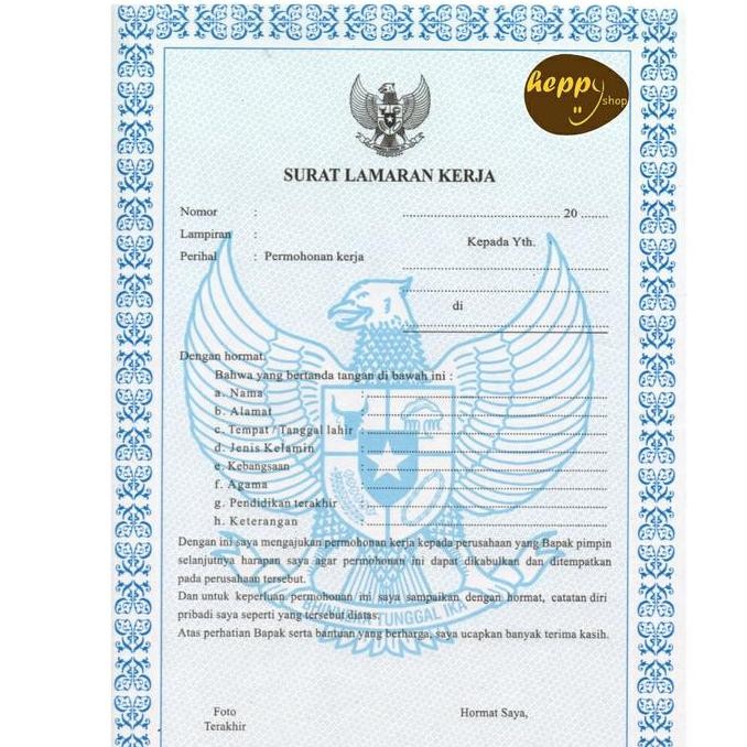 

{{{{}}] Form Surat Lamaran Kerja