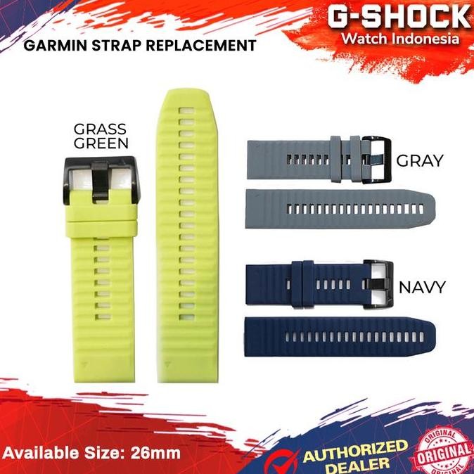 Produk Baru Strap Garmin Premium Replacement Fenix 6X Black Tali Jam Kualitas Original