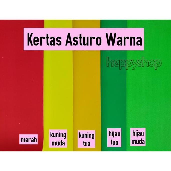 

langsung order saja] Kertas Asturo Warna, Karton Asturo, Karton Spotlight