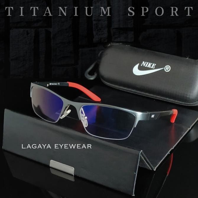 FRAME KACAMATA NK 5053 SPORT TERBARU LENSA ANTISILAU ANTIRADIASI