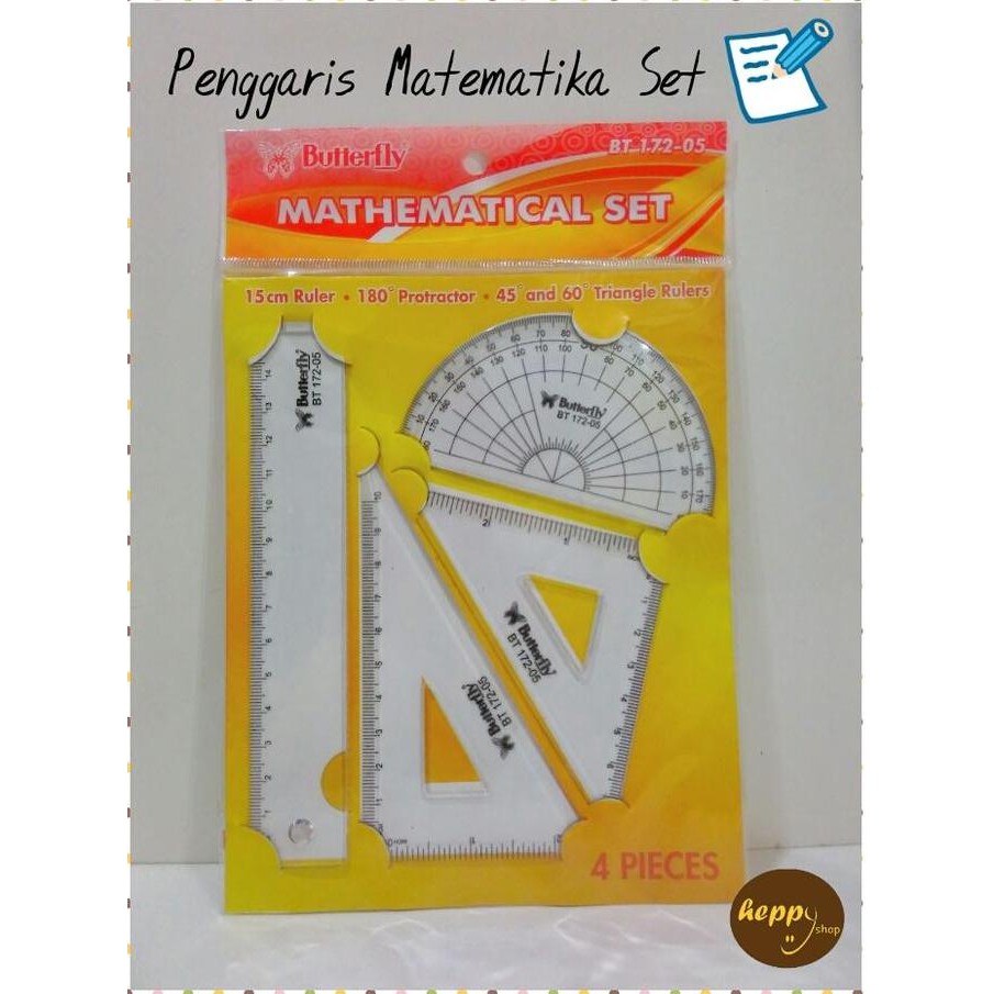 

^^^^^] Penggaris Matematika Set Butterfly BT-172-05
