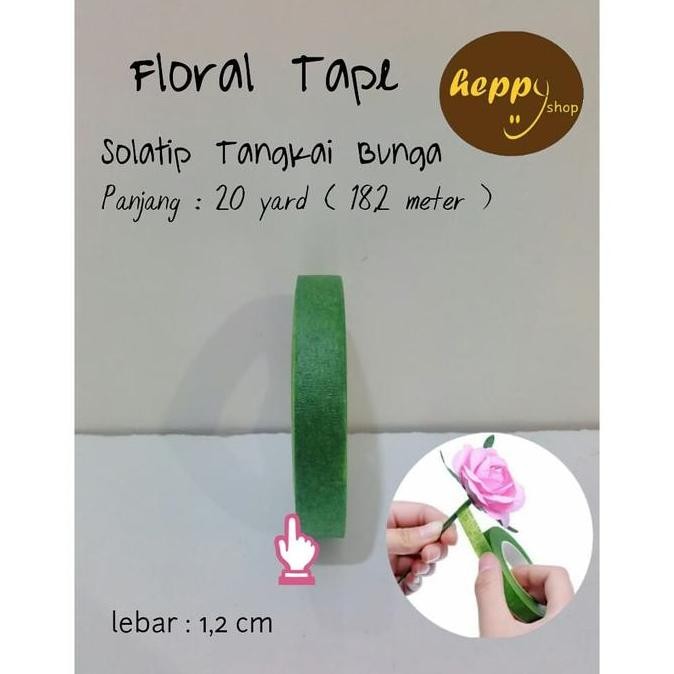 

paling diminati] Floral Tape Hijau, Solatip Daun, Flower Tape, Solatip Tangkai Bunga