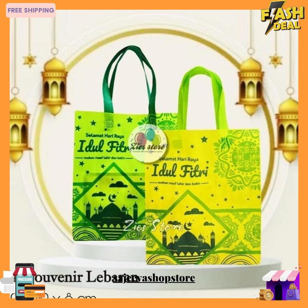 

(Isi 12) Tas Souvenir Goodie Bag Kantong Idul Fitri Lebaran Ramadhan M Termurah Banget