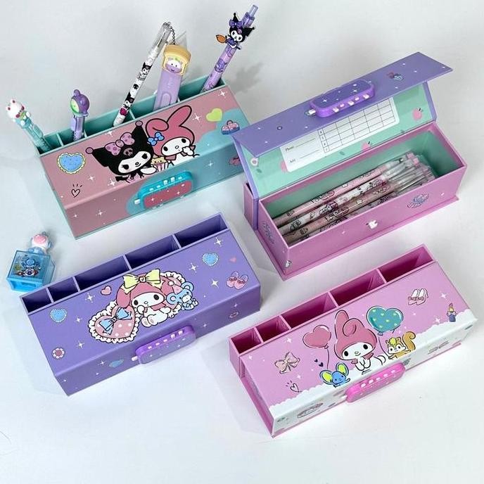 

Baru Bos Kotak Pensil Karton Pen Stand - Pencil Case Canggih Aesthetic Motif Karakter