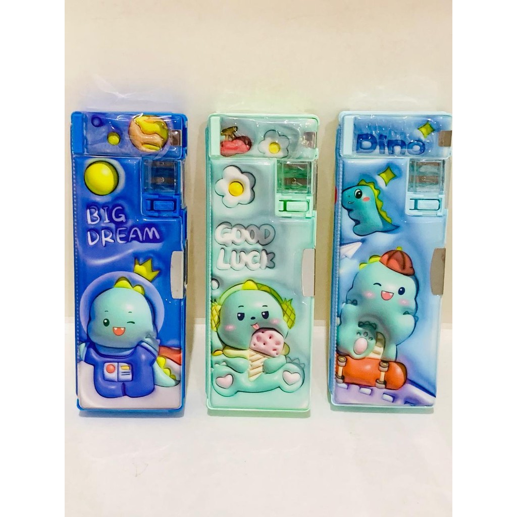 

KOTAK PENSIL XPM-533-41 MAGNET + SERUTAN / TEMPAT PENSIL / PENCIL CASE DINO
