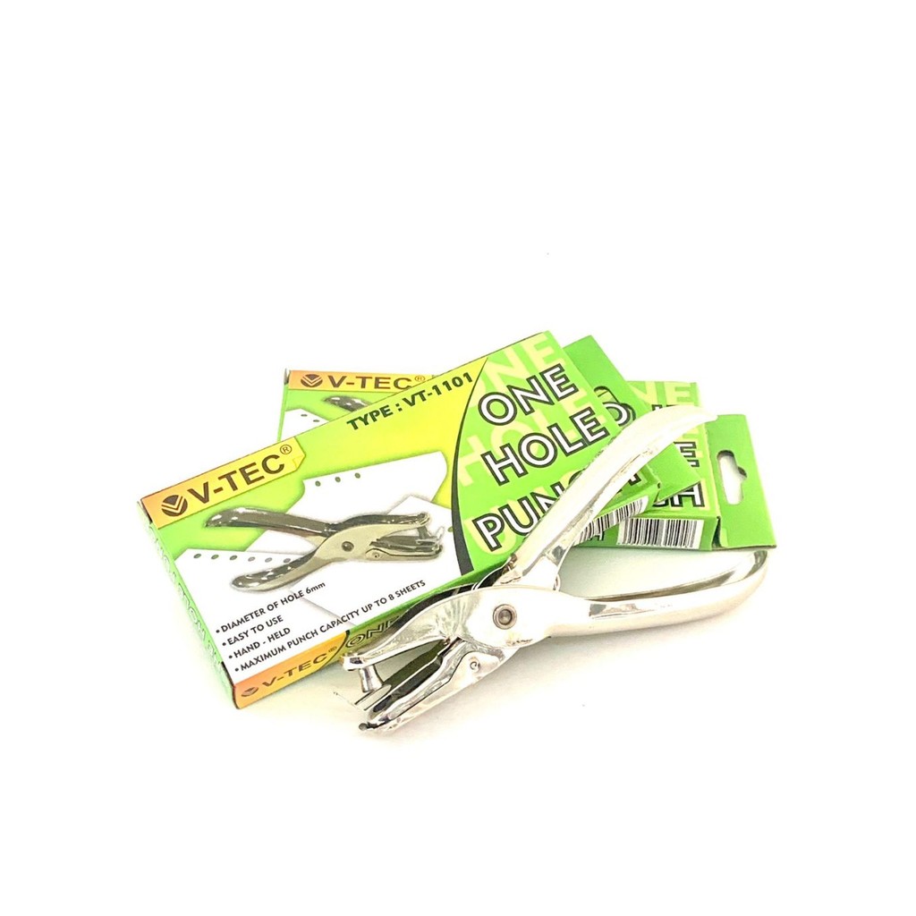 

Perforator 1 Lubang - Pelubang Kertas - Pembolong Kertas 1 Lobang - V-Tec VT-1101 One Hole Punch
