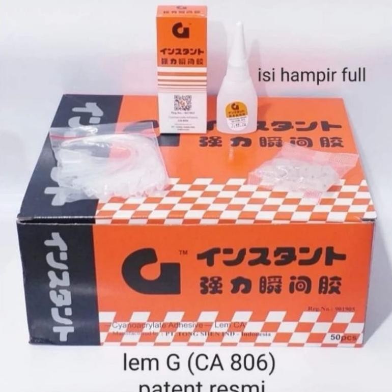 

LEM G BARCODE RESMI CA 806 1 box isi 50 pcs
