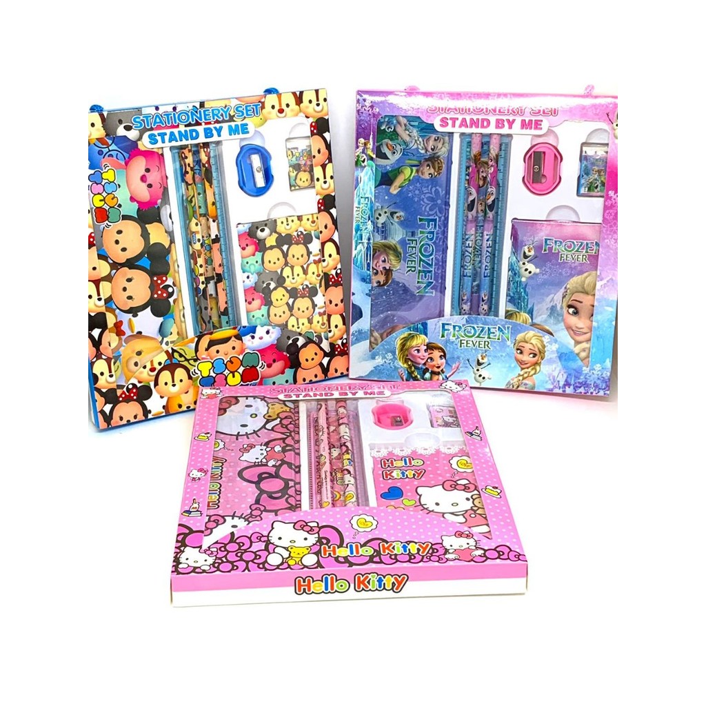 

Set Alat Tulis Paket Stationery 8822A Anak Sekolah 6 in 1 Pensil penggaris Penghapus Rautan Pensil