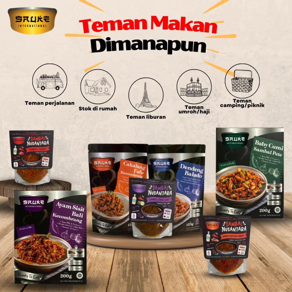 

SAUKE Rendang Sapi Padang 125gr