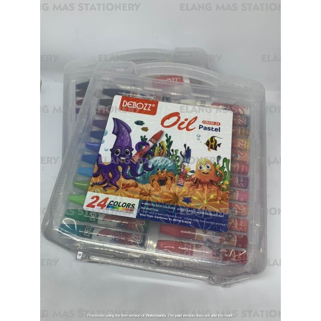 

Crayon Debozz 24 Colors Oil Pastel Krayon Deboss 24 Warna