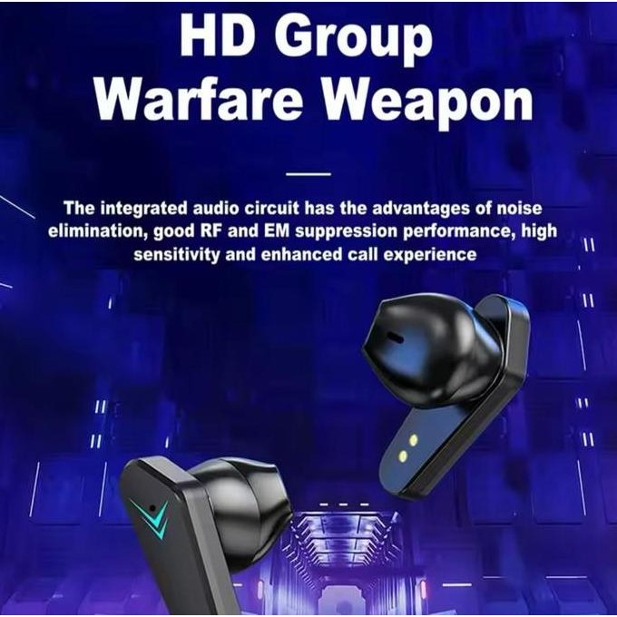 Tws X15 Headset Bluetooth Waterproof - Led Display Mic Noise Cancelling