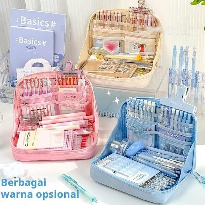 

Baru Pencil Case Kapasitas Besar 90 Slot | Tempat Pensil Pembukaan Lebar | Tas Alat Tulis Anak