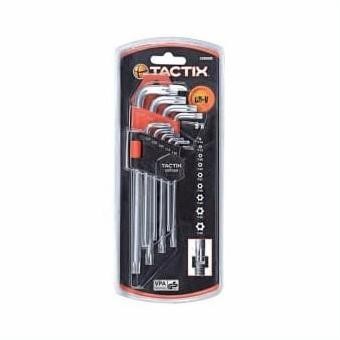 Tactix Set Kunci L Torx T10-T50 9 Pcs
