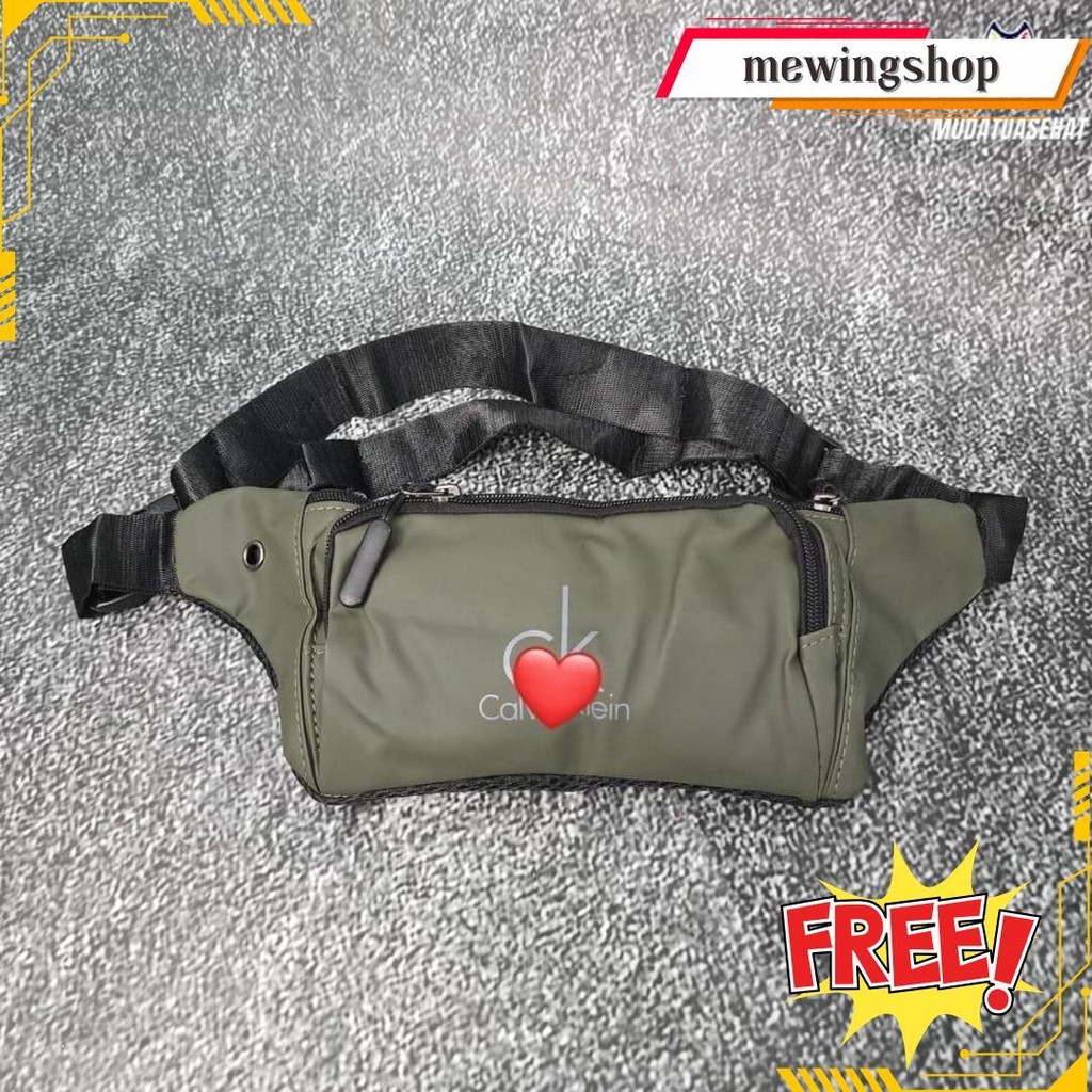 C44Lv1N Kl31Nn Waistbag Waterproof Parasut Anti Air / Tahan Air Original Produk