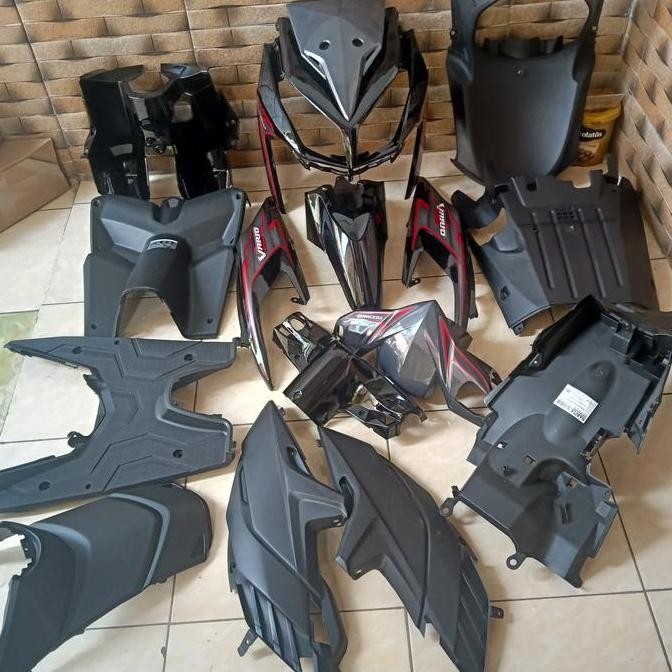 Full body halus kasar Vario techno 110 karbu hitam abu