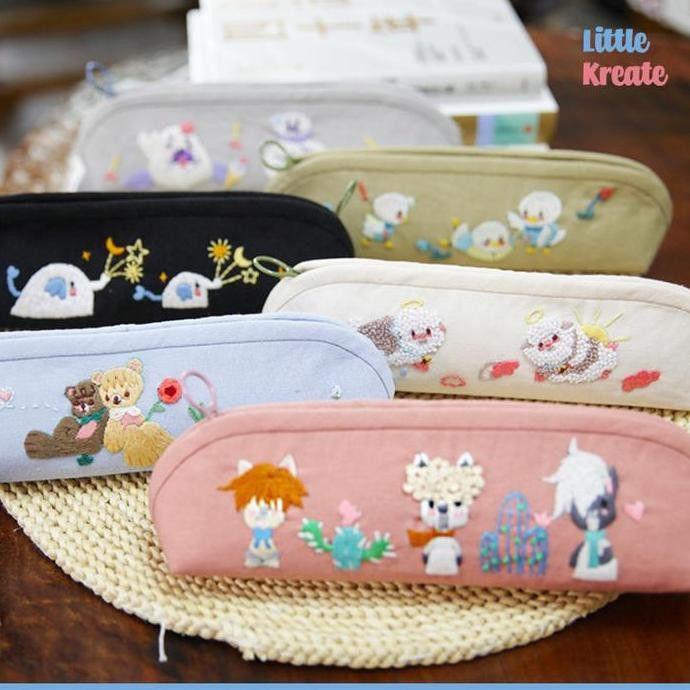 

Baru Diy Kit Sulam Kotak Pensil Eg#106 - Hand Embroidery Pencil Case Handmade