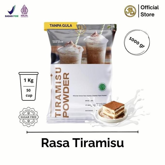 

baru jakarta bubuk minuman tiramisu 1kg - powder drink rasa tiramisu + cincau susu