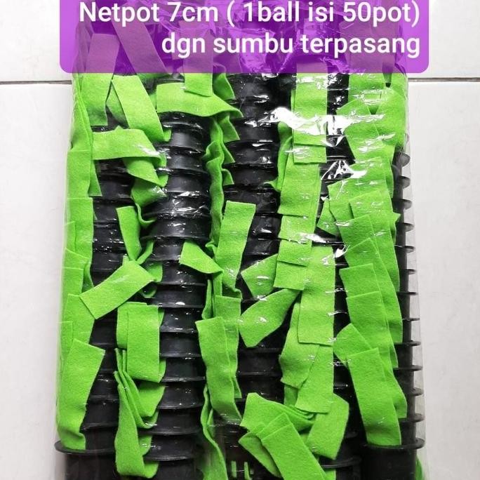 

Baru Paket Pot Nepot 7Cm Isi 50Pcs + Sumbu Hidroponik Terpasang Siap Pakai
