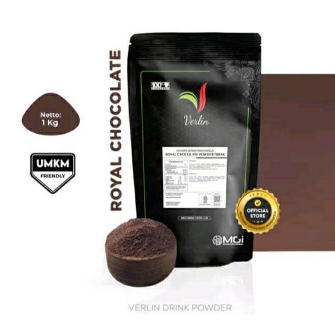 

baru verlin royal chocolate powder drink 1 kg - bubuk minuman coklat premium