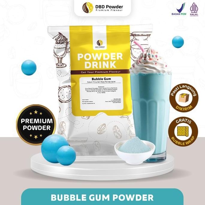 

baru bubuk minuman premium bubble gum 1 kg - serbuk permen karet kekinian