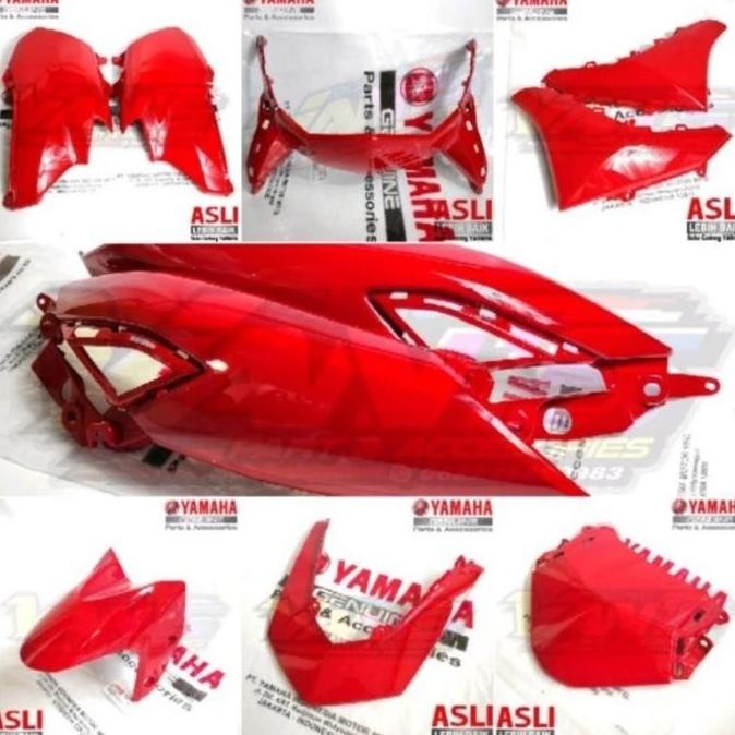 COVER BODY HALUS FULL SET NEW NMAX MERAH GLOSSY 2020-2022 ORINAL YGP