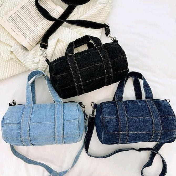 

Baru Tas Selempang Mini 819 - Sling Bag Denim Kanvas Bahu Wanita Simple Korea