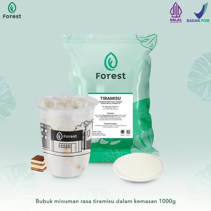

baru bubuk minuman tiramisu forest 1kg - serbuk minuman dessert kekinian