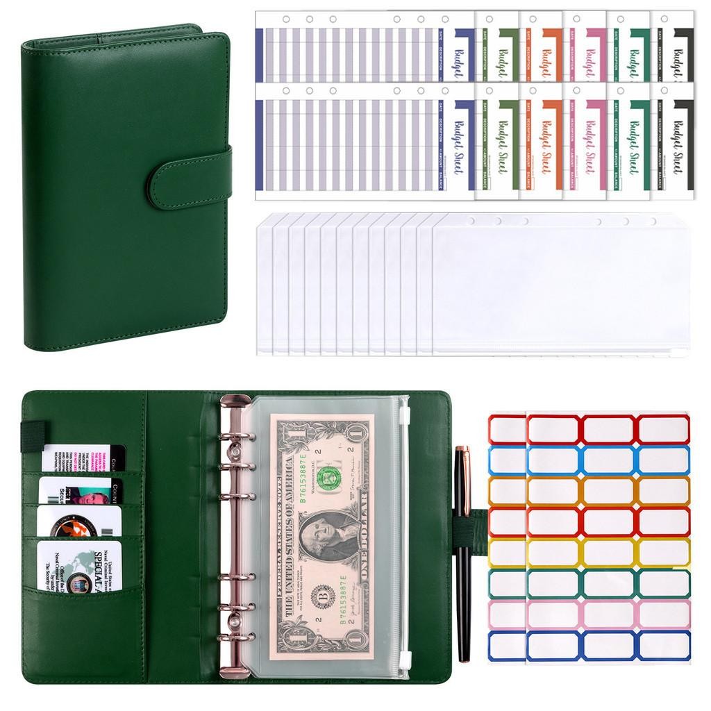 

ReadyA6 Daun Longgar Macaroon Pu Buku Catatan Kulit Buku Catatan Keuangan Keuangan Keluarga Buku Tabungan Uang Saku Zip