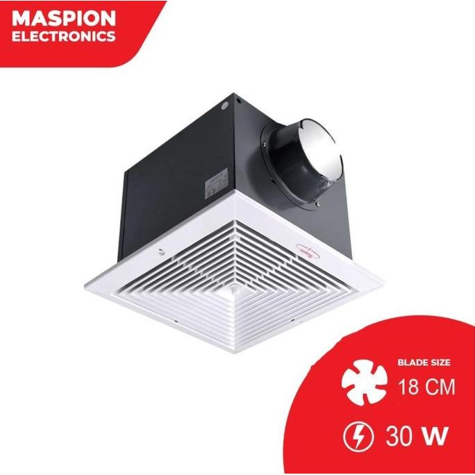 Exhaust Fan Plafon Maspion Mv-18 Ex Hexos | Heksos Plafon 7" Cerobong