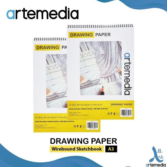 

Sale Buku Sketsa Artemedia Drawing Paper Book A3 Wire Bound Sketchbook
