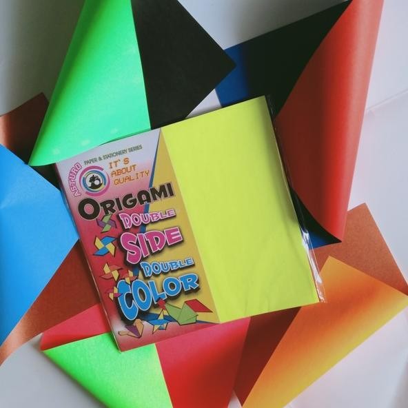 

Kertas Gami Kertas Lipat Polos Asturo Double Side Uk. 16 X 16