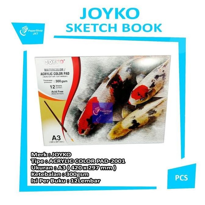 

Sale Joyko Buku Gambar Cat Akrilik Pad Pad-2001 Ukuran A3 - Per Pcs