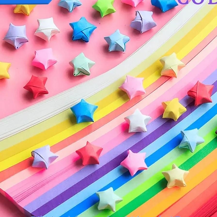 

540 Lembar Kertas Gami Strip Quilling R Gradient Color Kertas Berwarna Plus Hf