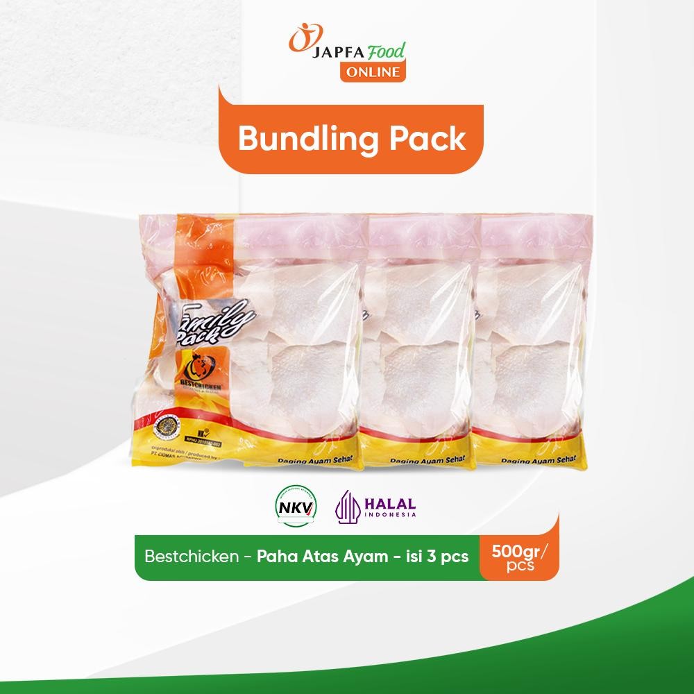 

Bestchicken Bundling Hemat Paha Atas Ayam 500 gr - Isi 3 pack