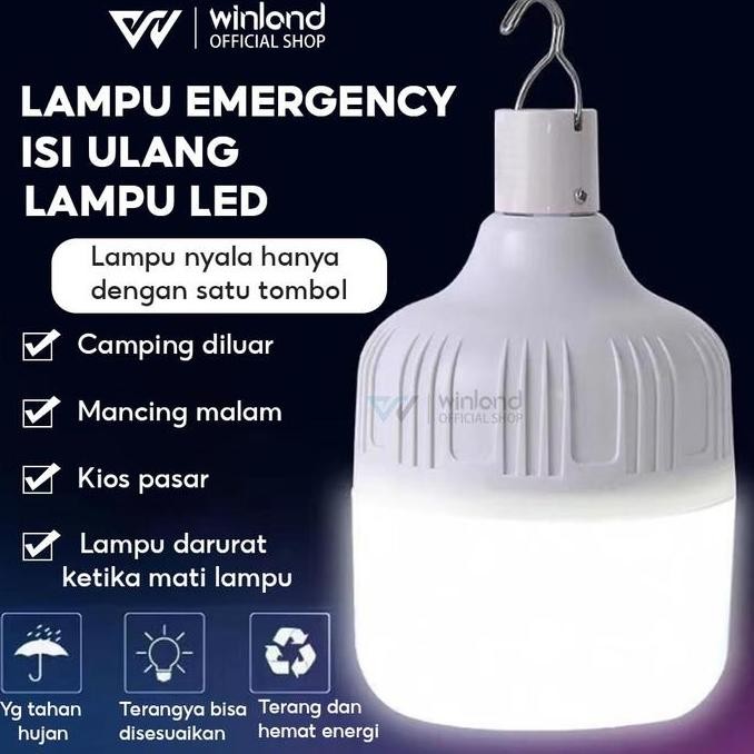 [COD]Winland Lampu Emergency Bulb LED 450W Lampu Camping  Cas 2 Model Led Emergency Tahan Lama IS