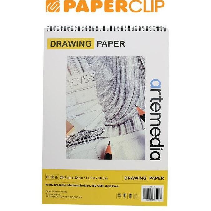 

Sale Buku Gambar / Sketchbook Artemedia A3 150Gsm 203101