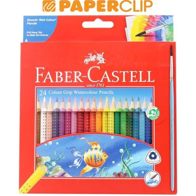 

TERBARU - PENSIL WARNA FABER CASTELL SET 116243 24COLOR GRIP WT