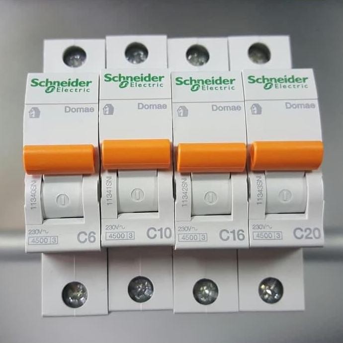 MCB Domae Schneider 1phase 6A/ MCB 10A /MCB 16A/ MCB 20A MCB Schneider