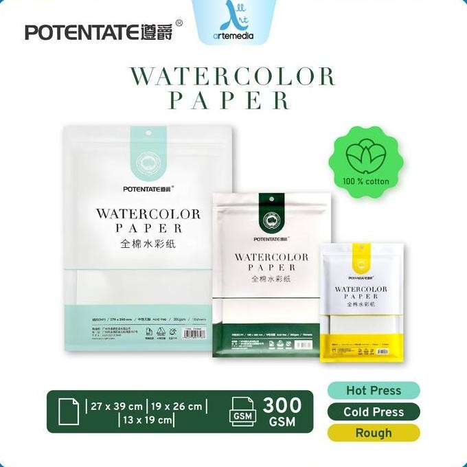 

Sale Potentate Watercolor Paper Cotton Sheet Set Kertas Cat Air