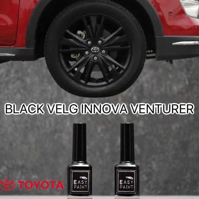 CAT OLES VELG MOBIL TOYOTA INNOVA VENTURER BLACK SEMI DOFF MATTE HITAM