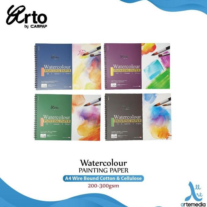 

Sale Arto A4 Cotton Watercolor Wire-O Book