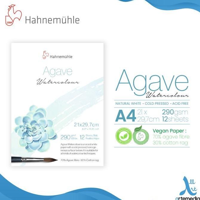 

TERMURAH - Hahnemuhle Agave Watercolor Paper Block Kertas Cat Air