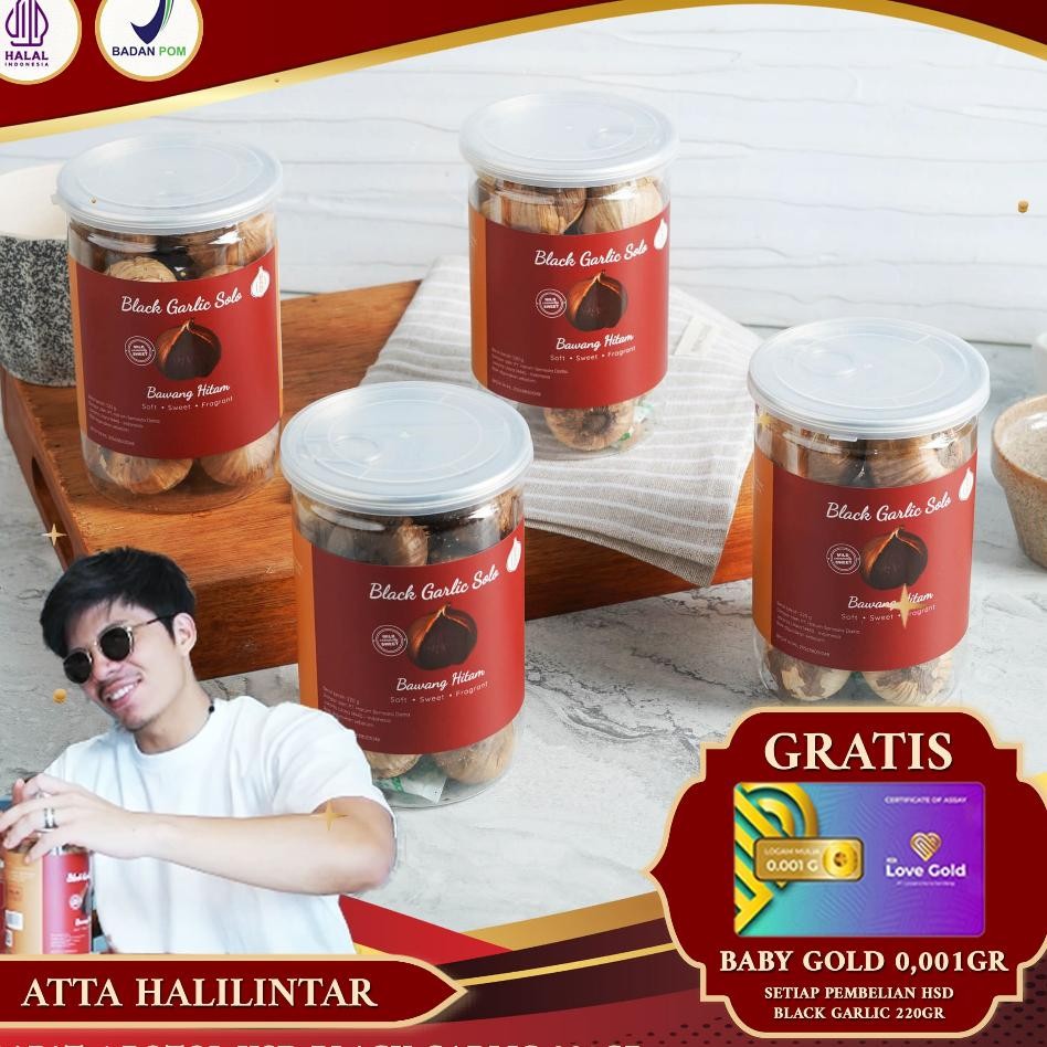 

4 Botol Hsd Bla Garlic Solo Bawang Hitam Tunggal 220 Gr