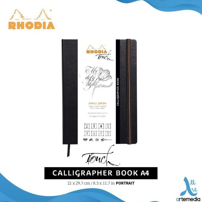 

TERLARIS - Buku Sketsa Rhodia Touch A4 Simili Japon Calligrapher Sketchbook